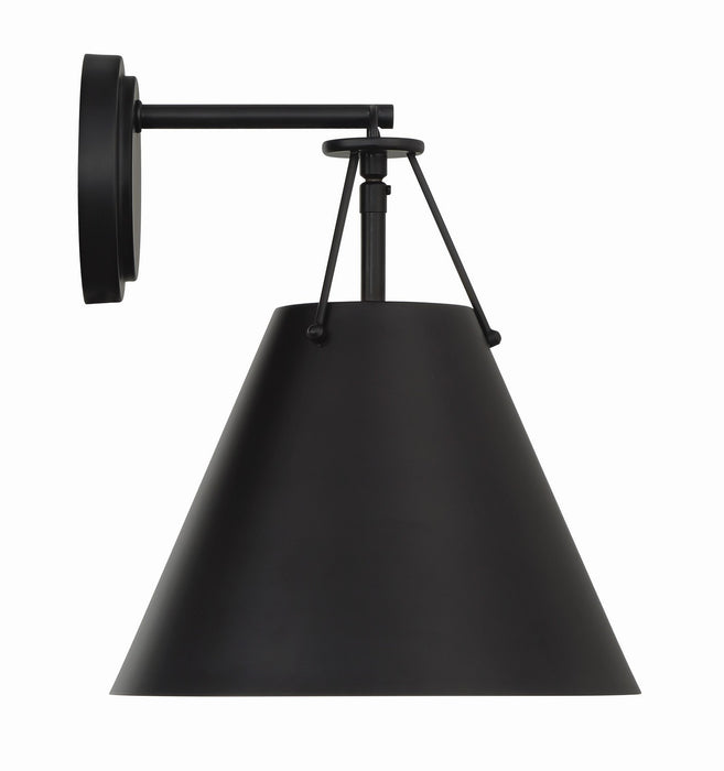 Crystorama XAV-B8311-MK Xavier One Light Task Sconce Matte Black Main Image.jpg