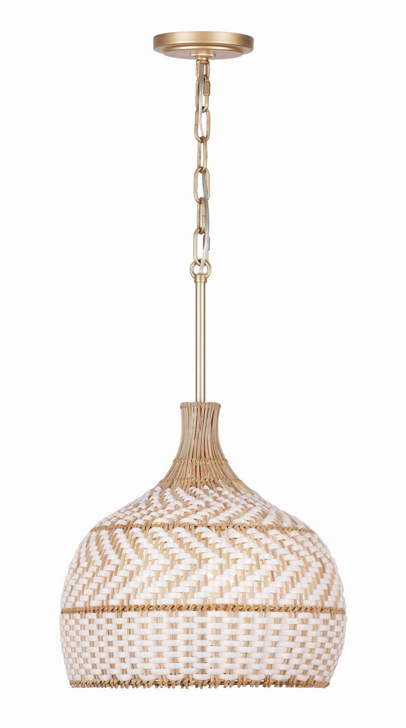 Crystorama ZAN-9003-SG Zanzibar Three Light Pendant Soft Gold Main Image.jpg