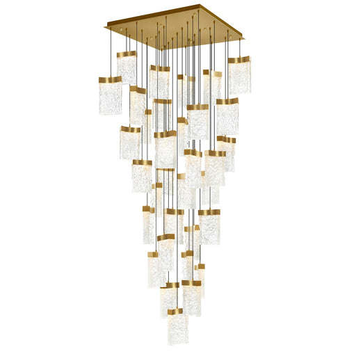 CWI Lighting 1587P36-33-624 Lava LED Chandelier Brass.jpg