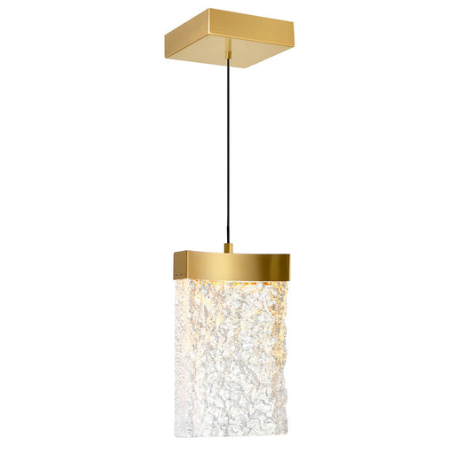 CWI Lighting 1587P6-1-624 Lava LED Mini Pendant Brass.jpg