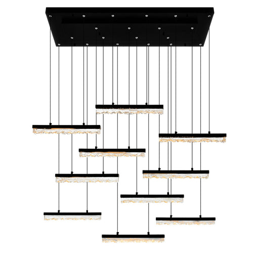 CWI Lighting 1588P48-10-101 Stagger LED Chandelier Black.jpg