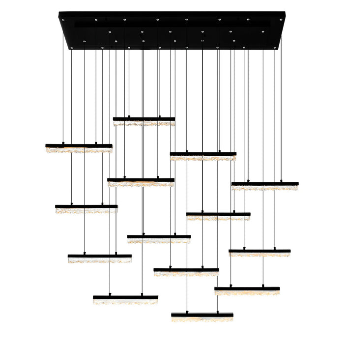 CWI Lighting 1588P60-14-101 Stagger LED Chandelier Black.jpg