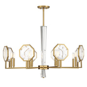 Savoy House 1-2218-8-322 Eight Light Chandelier, Warm Brass