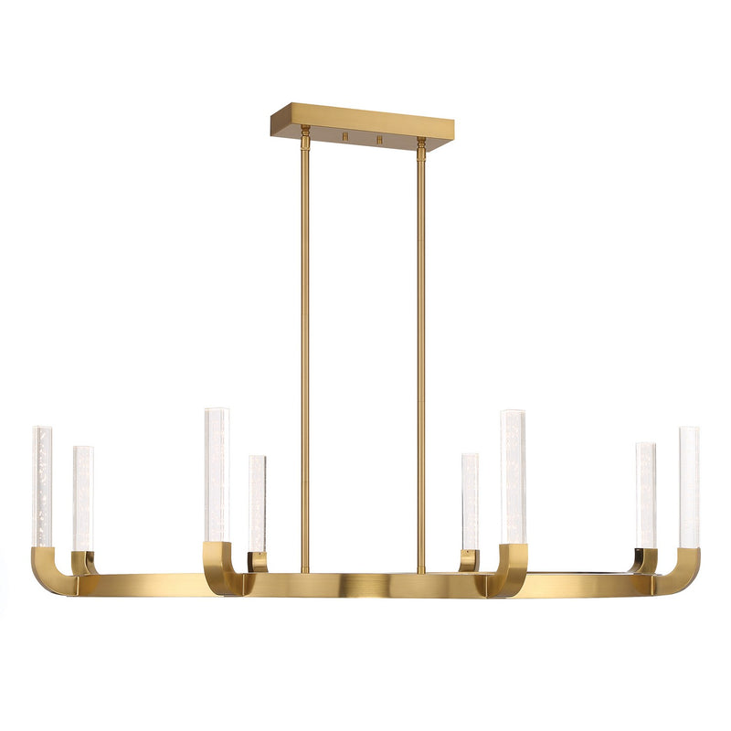 Savoy House 1-2507-8-322 LED Chandelier, Warm Brass