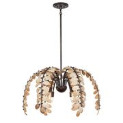 Savoy House 1-2579-6-26 Six Light Chandelier, Champagne Mist w/Coconut Shell