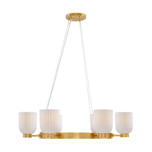 Savoy House 1-3170-6-322 Six Light Chandelier, Warm Brass