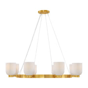 Savoy House 1-3173-8-322 Eight Light Chandelier, Warm Brass