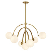Savoy House 1-3319-7-322 Seven Light Chandelier, Warm Brass
