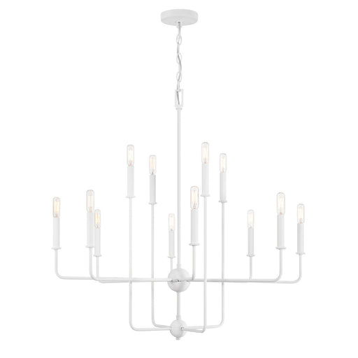Savoy House 1-4046-12-83 12 Light Chandelier, Bisque White