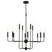 Savoy House 1-4046-12-89 12 Light Chandelier, Matte Black