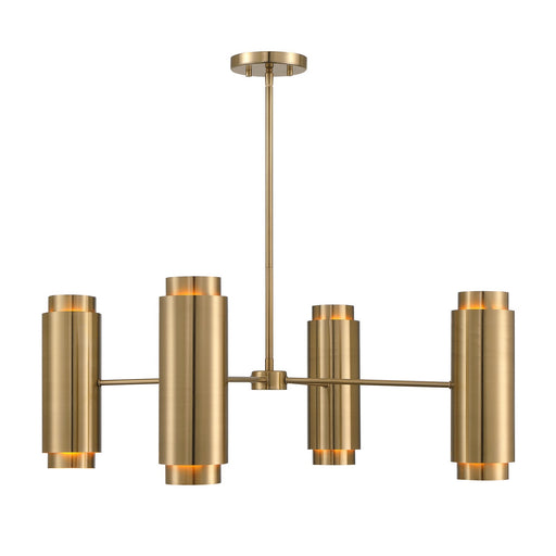 Savoy House 1-4180-8-127 Eight Light Chandelier, Noble Brass