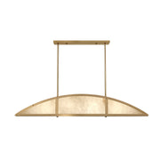 Savoy House 1-6219-4-322 Four Light Linear Chandelier, Warm Brass
