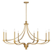Savoy House 1-6415-8-322 Eight Light Chandelier, Warm Brass
