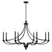 Savoy House 1-6415-8-89 Eight Light Chandelier, Matte Black