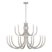 Savoy House 1-6682-15-SN 15 Light Chandelier, Satin Nickel