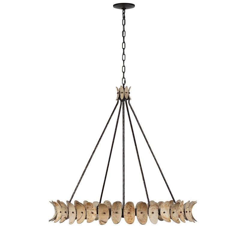 Savoy House 1-8124-8-26 Eight Light Chandelier, Champagne Mist w/Coconut Shell