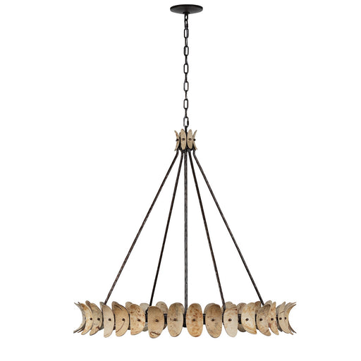 Savoy House 1-8124-8-26 Eight Light Chandelier, Champagne Mist w/Coconut Shell