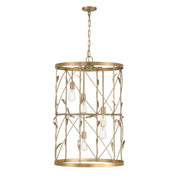 Savoy House 3-6599-5-171 Five Light Pendant, Burnished Brass