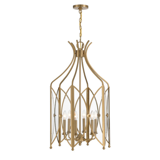 Savoy House 3-6802-6-127 Six Light Pendant, Noble Brass