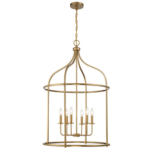 Savoy House 3-7388-6-322 Six Light Pendant, Warm Brass