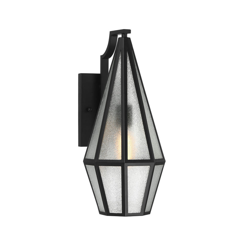 Savoy House 5-709-BK One Light Outdoor Wall Lantern, Matte Black