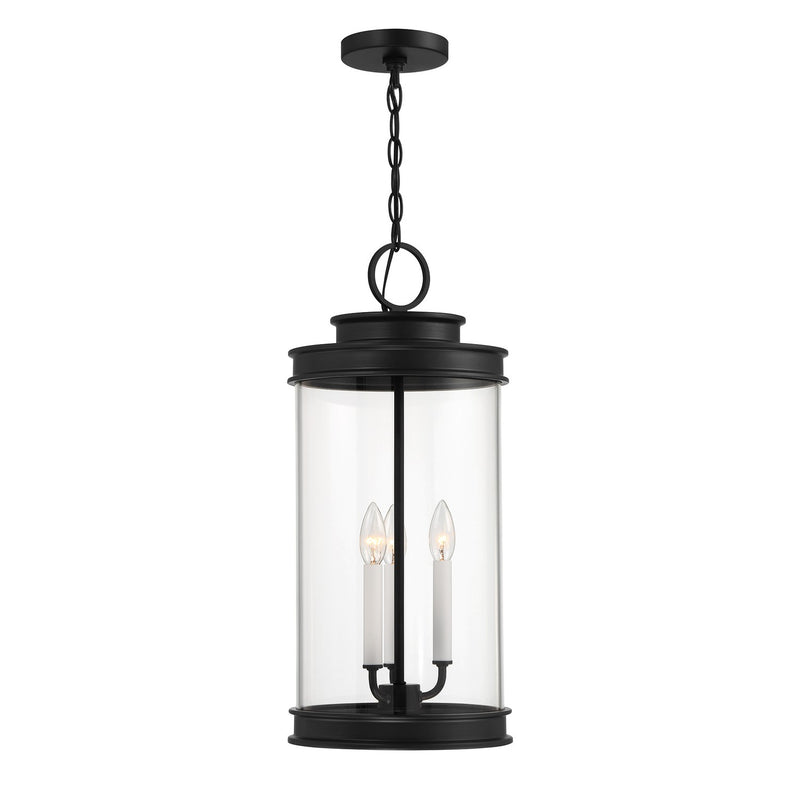 Savoy House 5-901-BK Three Light Outdoor Hanging Lantern, Matte Black