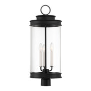 Savoy House 5-902-BK Three Light Outdoor Post Lantern, Matte Black