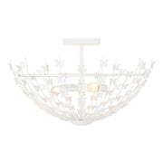 Savoy House 6-4198-3-83 Three Light Semi-Flush Mount, Bisque White
