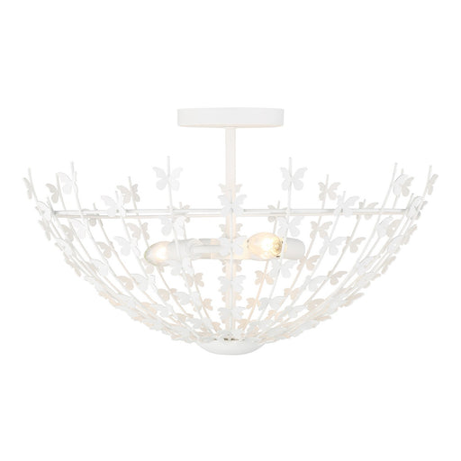 Savoy House 6-4198-3-83 Three Light Semi-Flush Mount, Bisque White