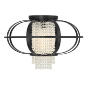 Savoy House 6-5218-1-89 One Light Flush Mount, Matte Black