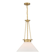 Savoy House 7-1011-1-322 One Light Pendant, Warm Brass