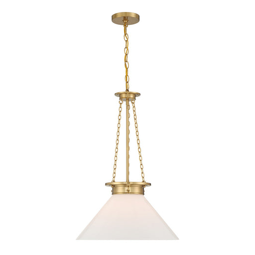 Savoy House 7-1011-1-322 One Light Pendant, Warm Brass
