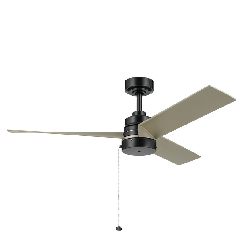 Kichler 300375SBK 52"Ceiling Fan, Satin Black