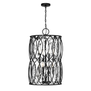 Savoy House 7-2004-8-89 Eight Light Pendant, Matte Black