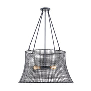 Savoy House 7-6192-4-89 Four Light Outdoor Chandelier, Matte Black