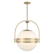 Savoy House 7-6407-3-322 Three Light Pendant, Warm Brass