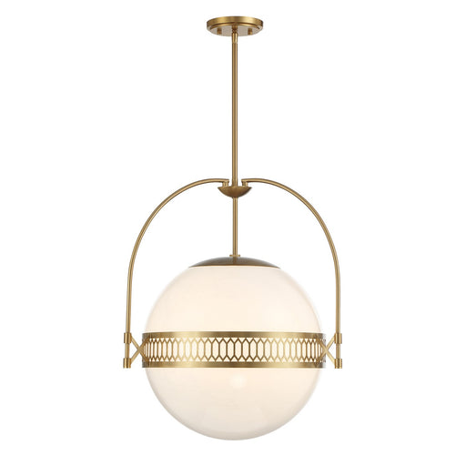 Savoy House 7-6407-3-322 Three Light Pendant, Warm Brass
