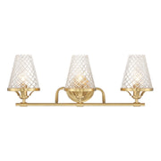 Savoy House 8-3596-3-322 Three Light Bathroom Vanity, Warm Brass