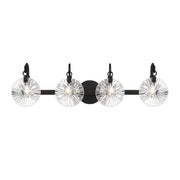 Savoy House 8-3981-4-BK Four Light Bathroom Vanity, Matte Black