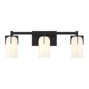Savoy House 8-4128-3-BK Three Light Bathroom Vanity, Matte Black