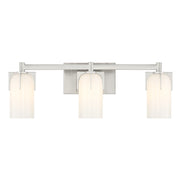 Savoy House 8-4128-3-SN Three Light Bathroom Vanity, Satin Nickel