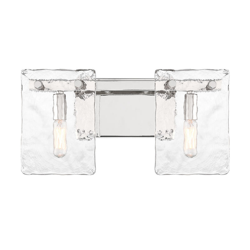 Savoy House 8-8204-2-109 Two Light Bathroom Vanity, Polished Nickel