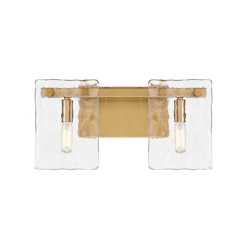 Savoy House 8-8204-2-322 Two Light Bathroom Vanity, Warm Brass