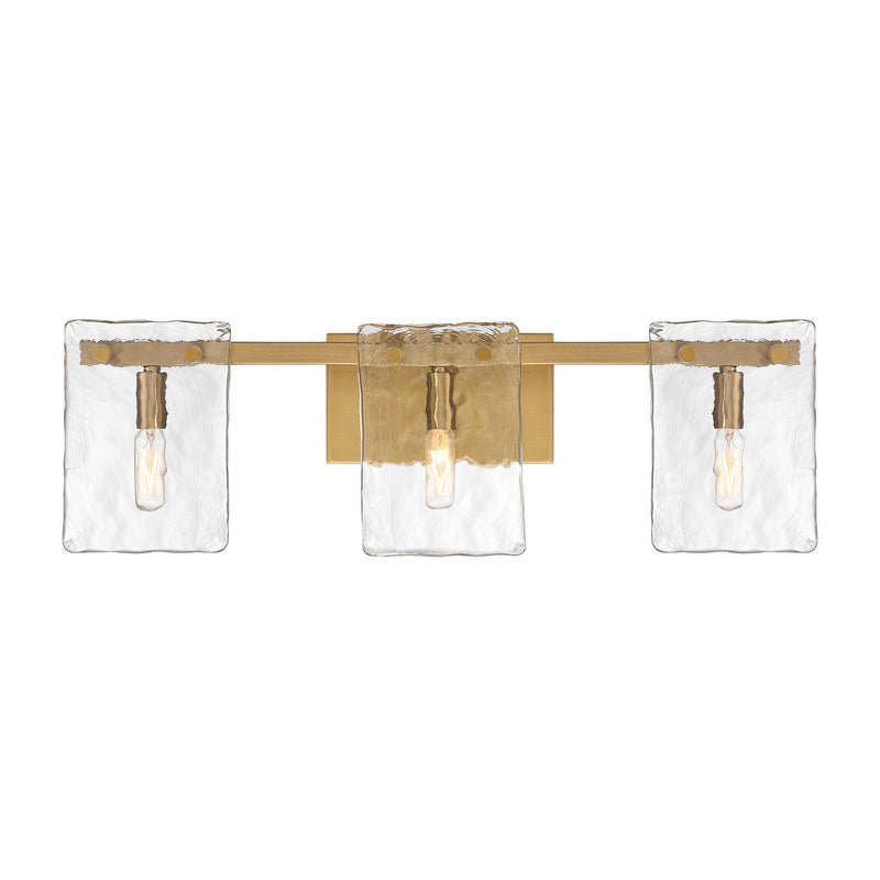 Savoy House 8-8204-3-322 Three Light Bathroom Vanity, Warm Brass