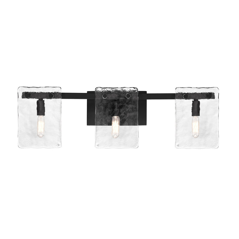 Savoy House 8-8204-3-BK Three Light Bathroom Vanity, Matte Black