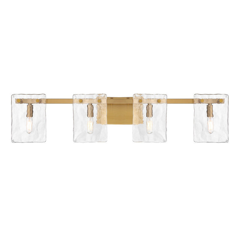 Savoy House 8-8204-4-322 Four Light Bathroom Vanity, Warm Brass