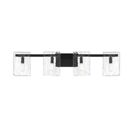 Savoy House 8-8204-4-BK Four Light Bathroom Vanity, Matte Black