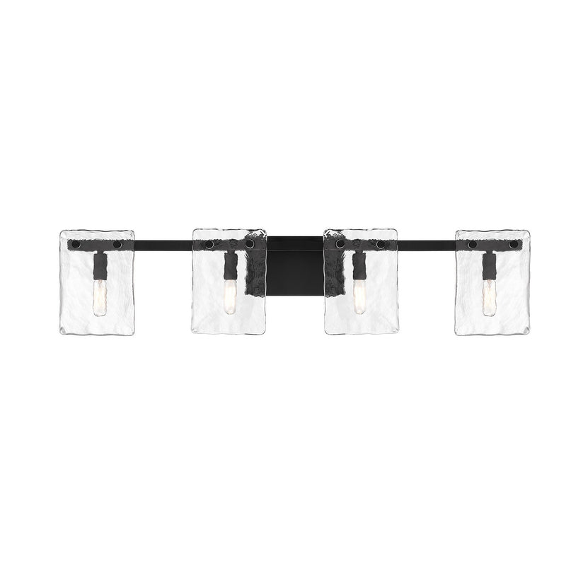 Savoy House 8-8204-4-BK Four Light Bathroom Vanity, Matte Black