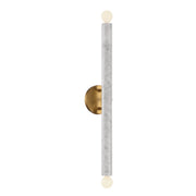Savoy House 9-2901-2-264 Two Light Wall Sconce, White Marble w/Warm Brass