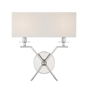 Savoy House 9-3305-2-109 Two Light Wall Sconce, Polished Nickel